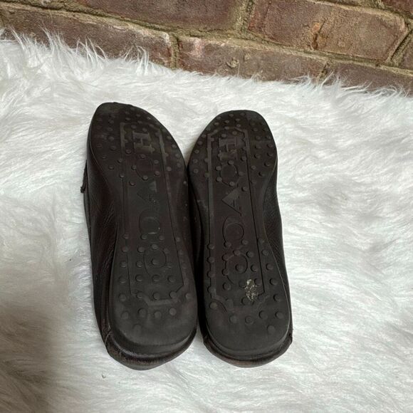 Coach Womens Fredrica Brown Leather Loafers Size 8.5 - Picture 7 of 11